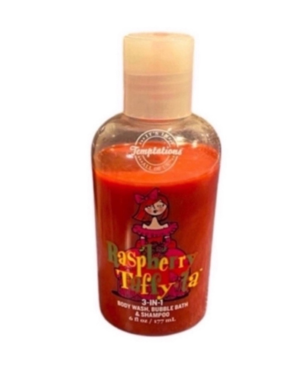 Rare Temptations Raspberry Taffy 3 in 1 Body Wash, Bubble Bath and Shampoo